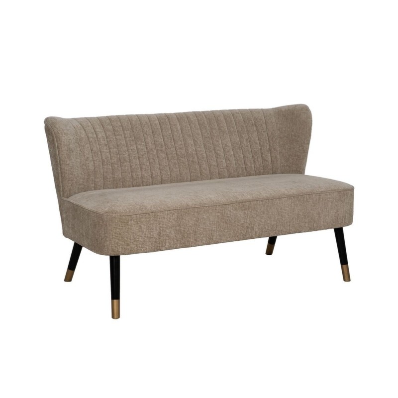 Divano Nero Beige Dorato 134 x 74 x 70 cm