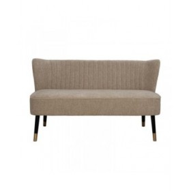 Divano Nero Beige Dorato 134 x 74 x 70 cm