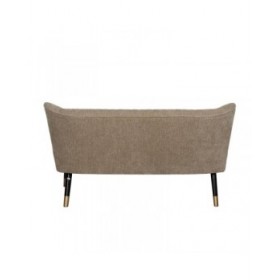 Divano Nero Beige Dorato 134 x 74 x 70 cm