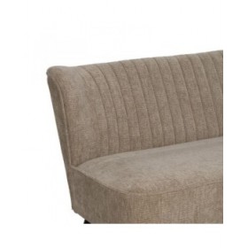 Divano Nero Beige Dorato 134 x 74 x 70 cm
