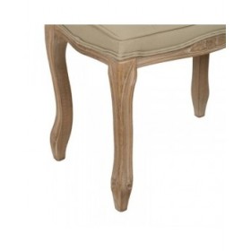 Panca Beige Legno d'albero della gomma 50 x 47 x 36 cm