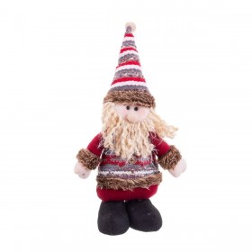 Decorazione Natalizia Multicolore Metallo Tessuto 25 cm