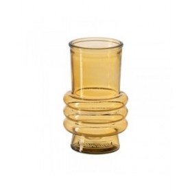 Vaso Giallo vetro riciclato 10 x 10 x 17 cm