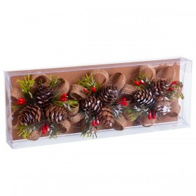 Decorazione Natalizia Multicolore Naturale Plastica Fibra 10,5 x 4 x 20 cm (3 Unità)