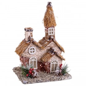 Decorazione Natalizia Multicolore Naturale Polyfoam Casa 20 x 16 x 28,5 cm