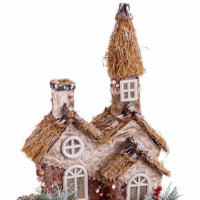 Decorazione Natalizia Multicolore Naturale Polyfoam Casa 20 x 16 x 28,5 cm