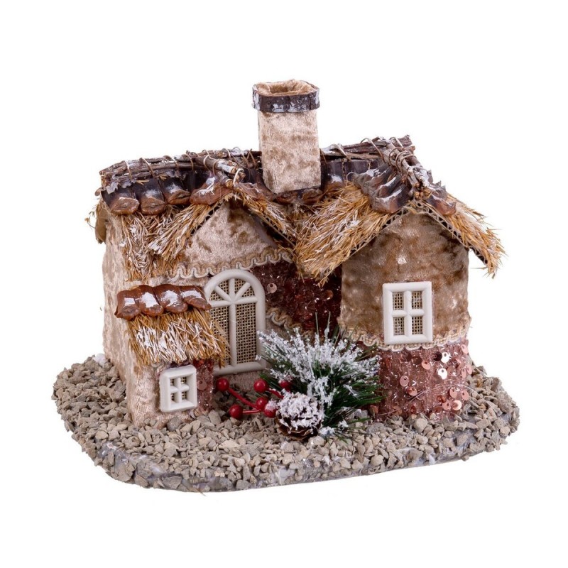Decorazione Natalizia Multicolore Naturale Polyfoam Casa 18 x 22 x 15 cm