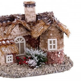 Decorazione Natalizia Multicolore Naturale Polyfoam Casa 18 x 22 x 15 cm