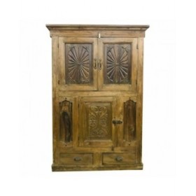 Armadio Alexandra House Living Marrone Legno Riciclato 58 x 147 x 96 cm