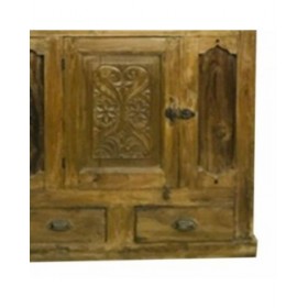 Armadio Alexandra House Living Marrone Legno Riciclato 58 x 147 x 96 cm