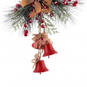 Decorazione Natalizia Rosso Multicolore Metallo Plastica Fibra Cappe 36 x 6,5 x 42 cm