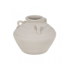 Vaso Bianco Ceramica 34 x 34 x 30 cm 34 x 34 x 27 cm