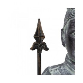 Scultura Grigio Fibra 38,5 x 34 x 122 cm