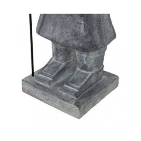 Scultura Grigio Fibra 38,5 x 34 x 122 cm