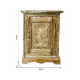 Comodino Alexandra House Living Marrone 29 x 72 x 53 cm