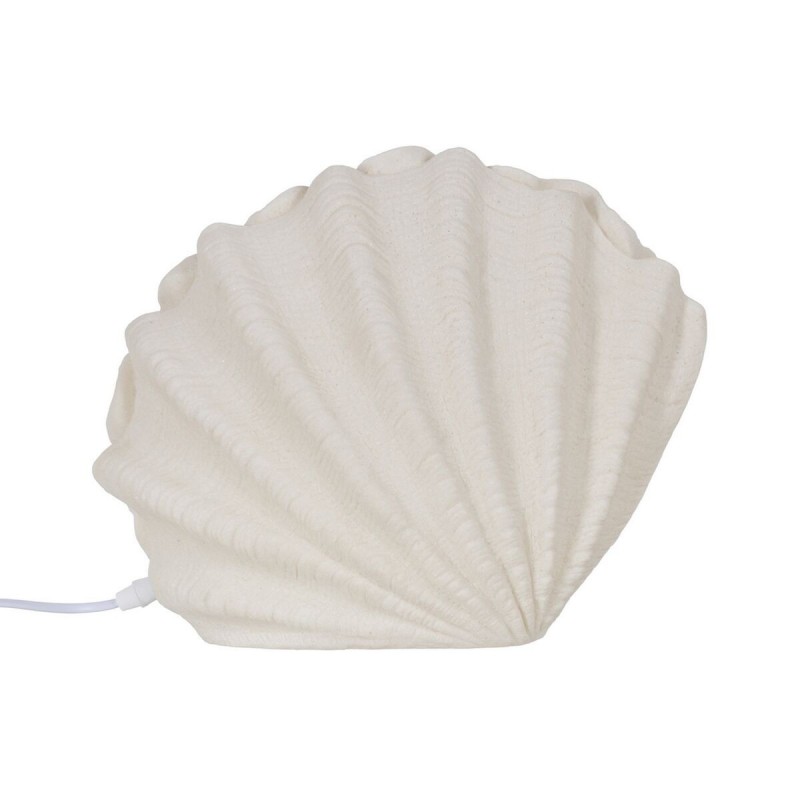 Lampada da tavolo Bianco Resina Pietra Sabbia 35,5 x 18 x 28,2 cm