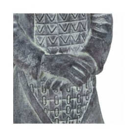Scultura Grigio Fibra 41 x 33,5 x 122 cm