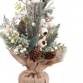 Decorazione Natalizia Multicolore Naturale Plastica Ananas 50 cm