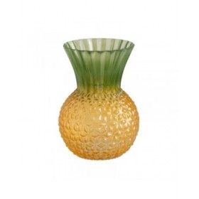 Vaso Giallo Verde Cristallo