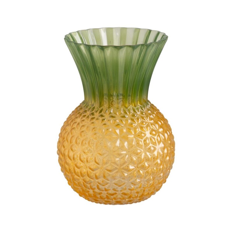 Vaso Giallo Verde Cristallo