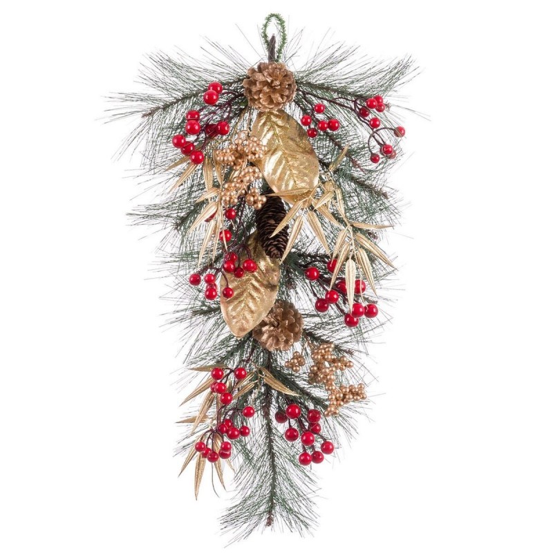 Appendino per Porte Natale Multicolore Dorato Plastica 60 cm