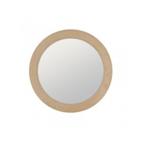 Specchio da parete Beige 80 x 4 x 80 cm