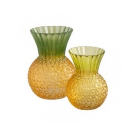 Vaso Giallo Verde Cristallo
