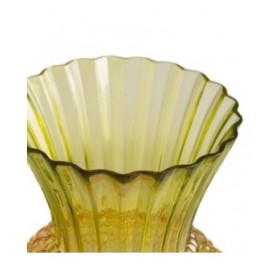 Vaso Giallo Verde Cristallo