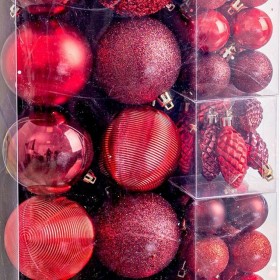 Palle di Natale Rosso (50 Unità)