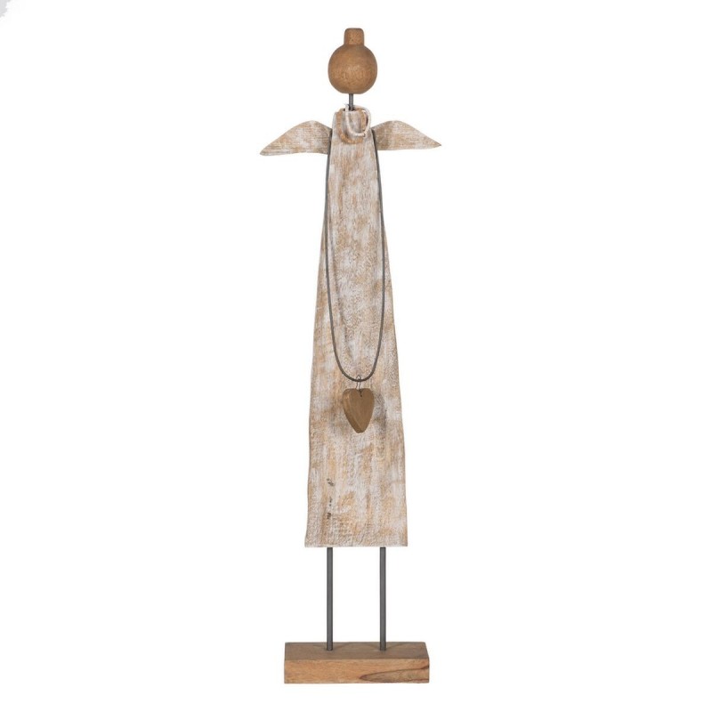 Decorazione Natalizia Naturale Legno di mango Angelo 22,5 x 9 x 84,5 cm