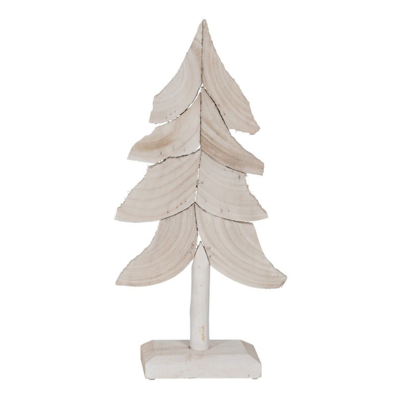 Albero di Natale Bianco Legno di paulownia Albero 29 x 12 x 62 cm