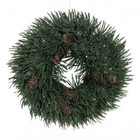 Centrotavola Natale Verde PVC 23 x 23 cm