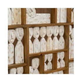 Quadro Marrone Beige Legno 120 x 164 x 6 cm