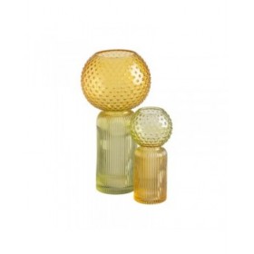 Vaso Giallo Verde Cristallo