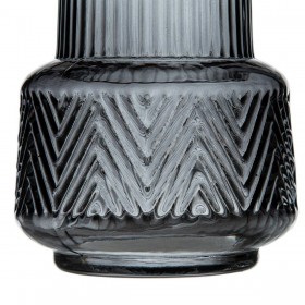 Vaso Grigio Vetro 10,5 x 10,5 x 15 cm