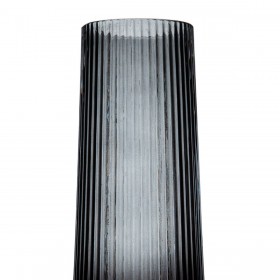 Vaso Grigio Vetro 12 x 12 x 29 cm