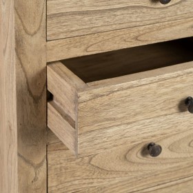 Comodino MIRÓ Naturale legno di mindi 44 x 34 x 77 cm