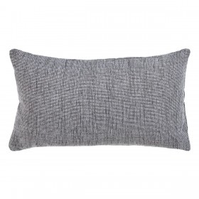 Cuscino Poliestere Cotone Grigio 50 x 30 cm