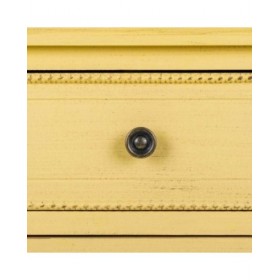 Comodino Alexandra House Living Giallo 36 x 72 x 45 cm