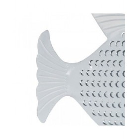 Statua Decorativa Bianco Pesce