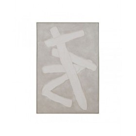 Quadro Bianco Grigio Astratto 80 x 3,5 x 120 cm