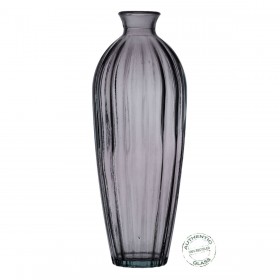 Vaso Grigio vetro riciclato 12 x 12 x 29 cm