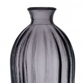 Vaso Grigio vetro riciclato 12 x 12 x 29 cm