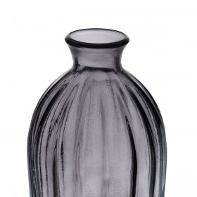 Vaso Grigio vetro riciclato 12 x 12 x 29 cm