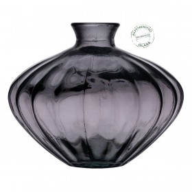 Vaso Grigio vetro riciclato 19 x 19 x 14 cm
