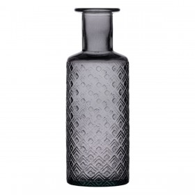 Vaso Grigio vetro riciclato 9 x 9 x 28 cm
