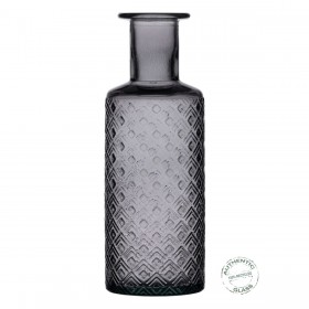 Vaso Grigio vetro riciclato 9 x 9 x 28 cm