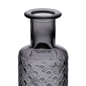 Vaso Grigio vetro riciclato 9 x 9 x 28 cm