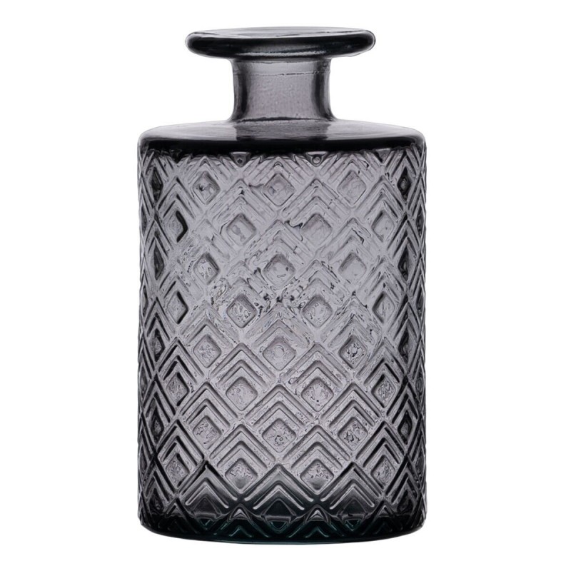 Vaso Grigio vetro riciclato 9 x 9 x 16 cm