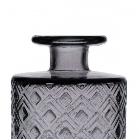 Vaso Grigio vetro riciclato 9 x 9 x 16 cm